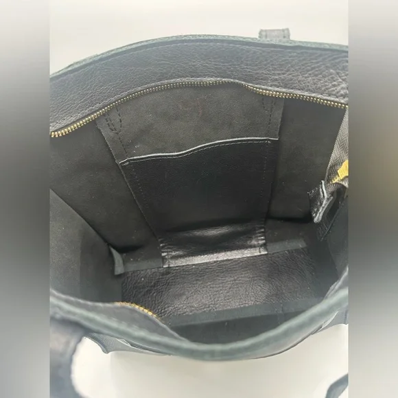 Portland Leather Goods Large Lola pebbled black north south PLG - Picture 5 of 10